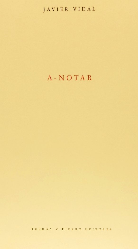 Knjiga A-NOTAR VIDAL GARCÍA