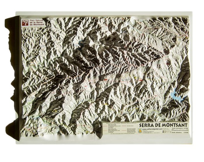 Kniha Mapa en relleu de la Serra de Montsant 
