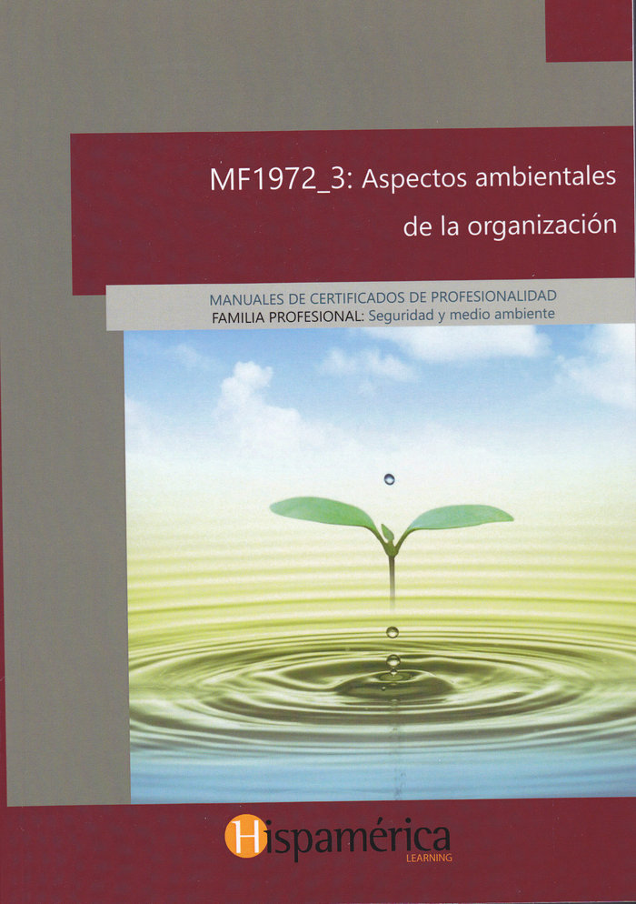 Kniha MF1972_3 Aspectos ambientales de la organización 