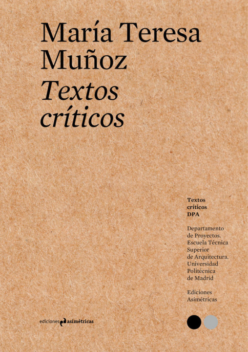 Knjiga TEXTOS CRÍTICOS #4 Muñoz Jiménez