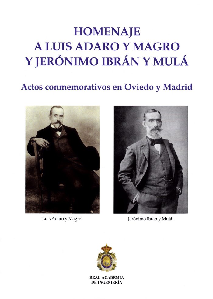 Kniha Homenaje Luis Adaro y Magro y Jerónimo Ibrán y Mulá Álvarez Pelegry
