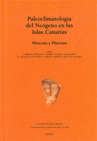 Книга Paleoclimatologí­a del neógeno en las Islas Canarias Meco Cabrera