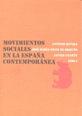 Kniha Movimientos sociales en la España contemporánea RIVERA