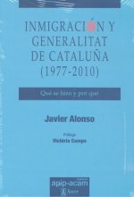 Könyv Inmigración y Generalitat de Cataluña (1977-2010) Alonso Calderón