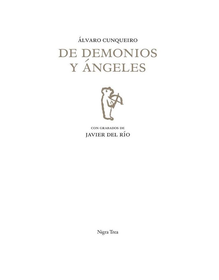 Carte De demonios y ángeles Cunqueiro
