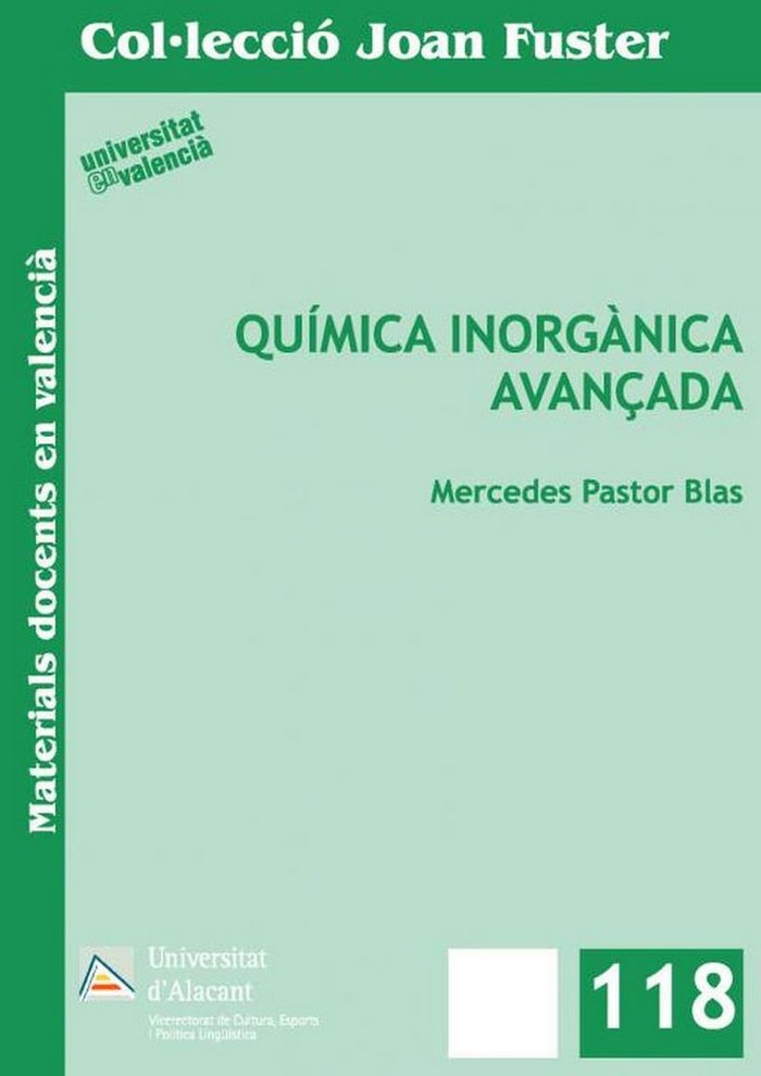 Knjiga Química Inorgànica Avançada Pastor Blas
