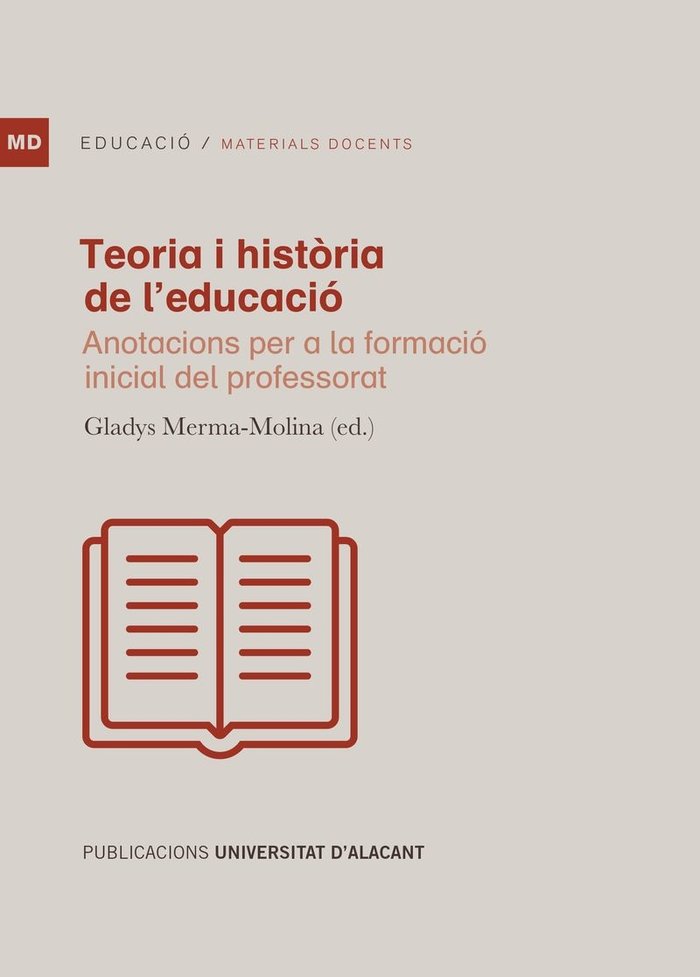 Knjiga Teoria i història de l'educació Merma Molina