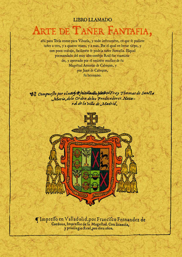 Kniha Arte de tañer fantasia Sancta María