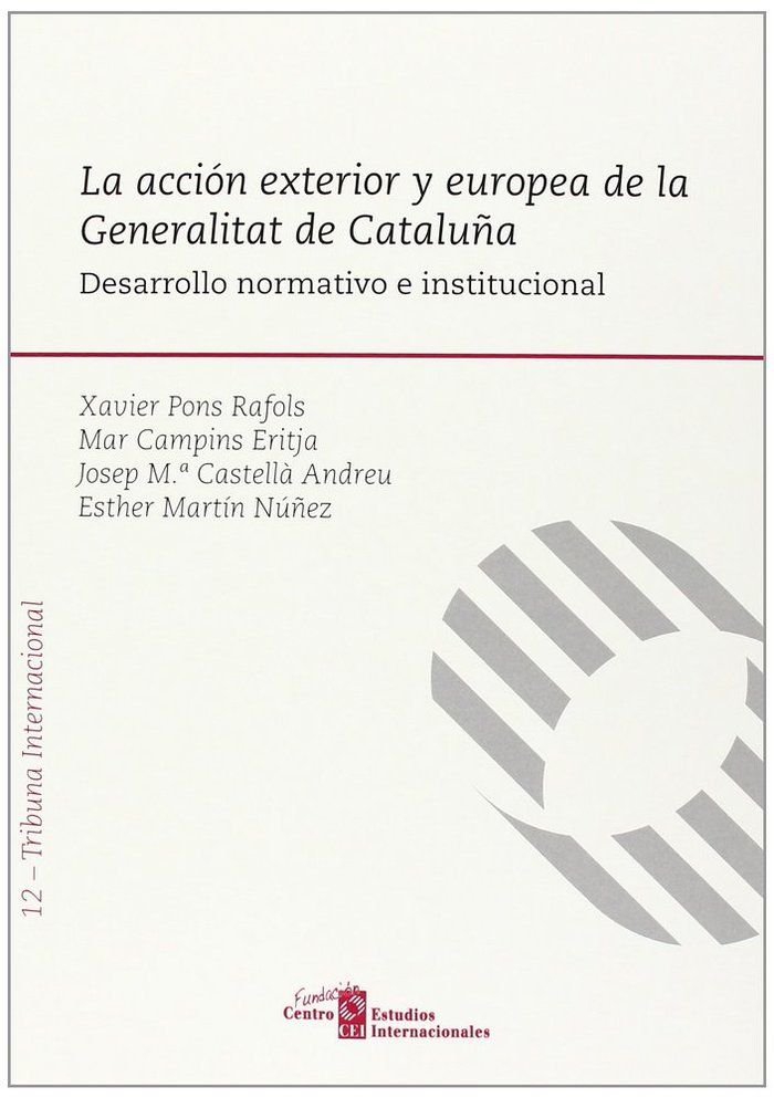 Book La acción exterior y europea de la Generalitat de Cataluña Campins Ertja