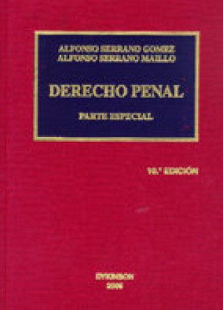 Kniha Derecho penal. Parte especial SERRANO GOMEZ