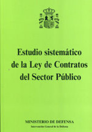 Kniha Estudio sistemático de la Ley de contratos del sector público 