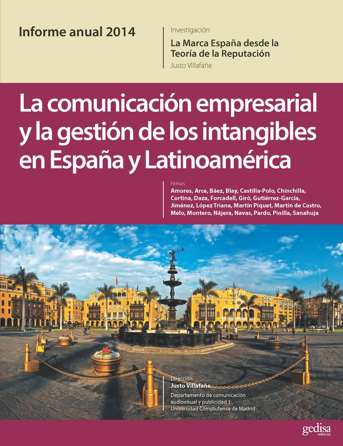 Carte Informe anual 2015. La reputación empresarial en Iberoamérica Villafañe Gallego