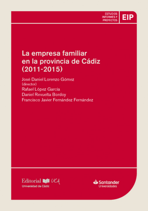Könyv La empresa familiar en la provincia de Cádiz (2011-2015) López García
