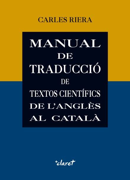 Carte Manual de traducció de textos científics de l'anglès al català Riera Fonts