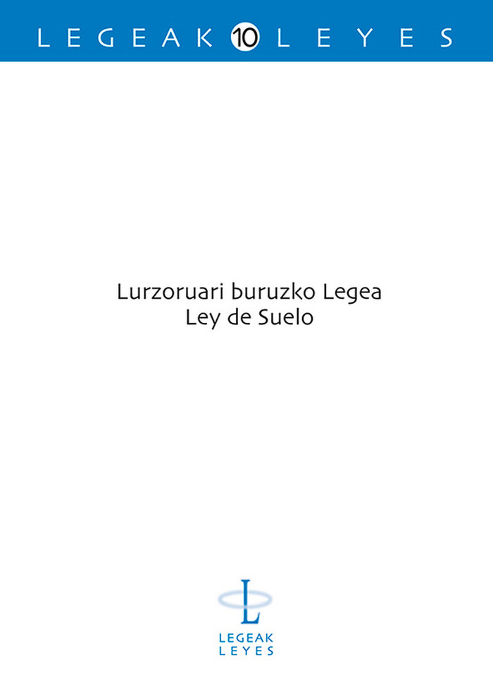 Carte Lurzoruari buruzko Legea - Ley de Suelo AGOUES MENDIZABAL