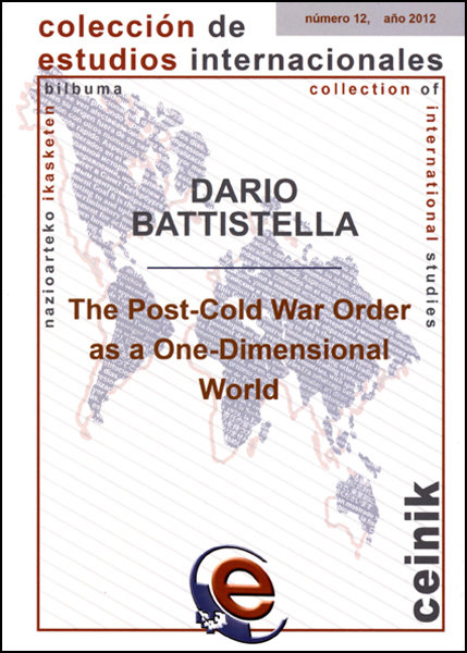 Carte The post cold-war order as a one-dimensional world Battistella