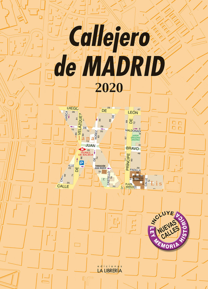 Carte Callejero de Madrid 2020 XL Ediciones La Librería