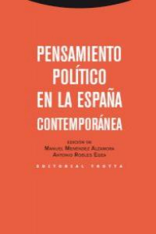 Kniha Pensamiento político en la España contemporánea Menéndez Alzamora