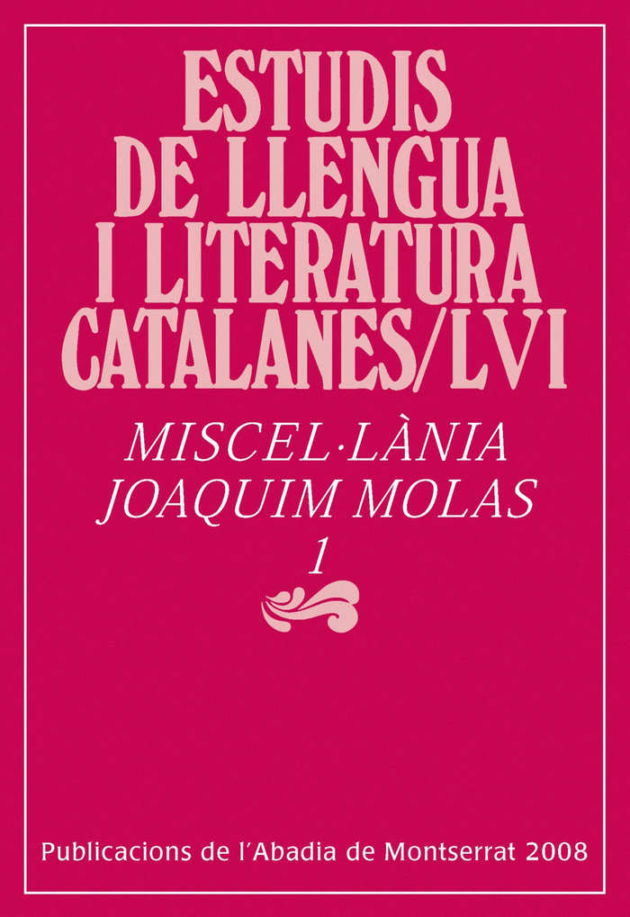 Knjiga Miscel·lània Joaquim Molas Requesens i Piquer