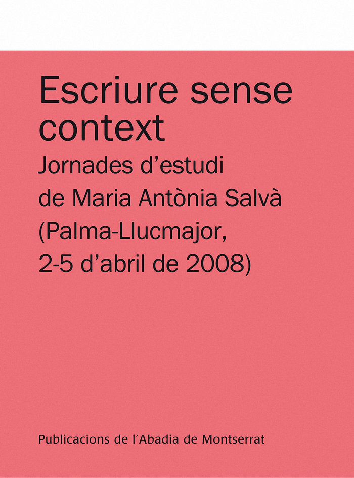Book Escriure sense context Graña Zapata