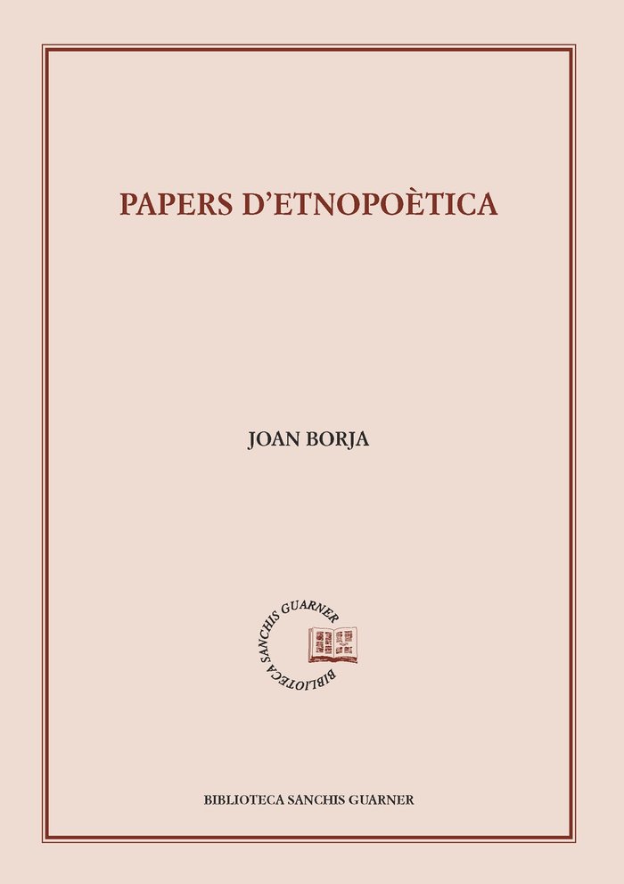 Carte Papers d'etnopoètica Borja i Sanz
