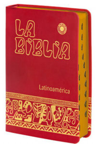 Carte La Biblia Latinoamérica [letra grande] simil-piel roja, canto dorado, con uñeros Desconocido