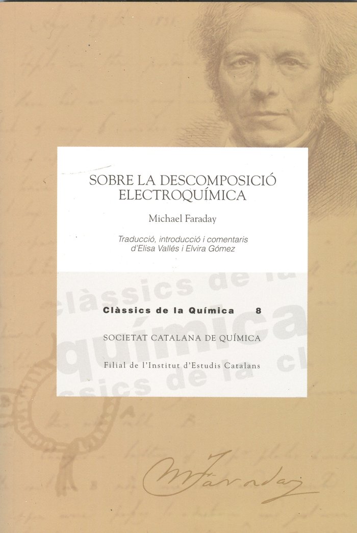 Kniha Sobre la descomposició electroquímica Faraday
