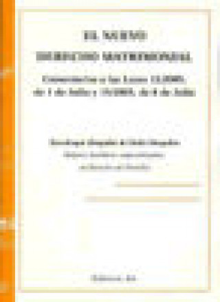Knjiga El nuevo derecho matrimonial Zarraluqui Sánchez-Eznarriaga [et al.]