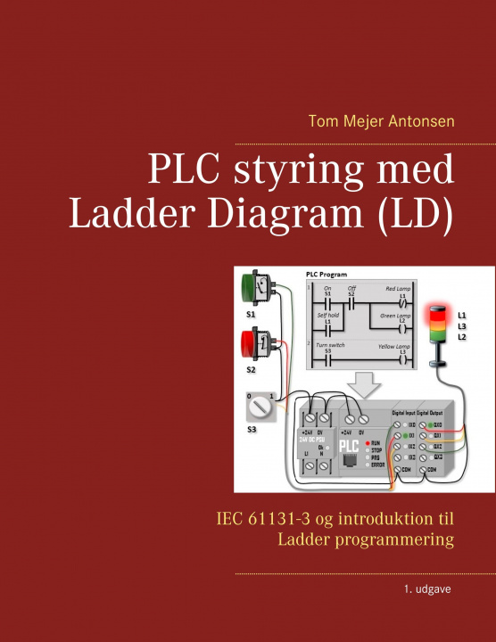 Kniha PLC styring med Ladder Diagram (LD), Spiralryg 