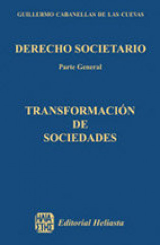 Boek TRANSFORMACION DE SOCIEDADES CABANELLAS