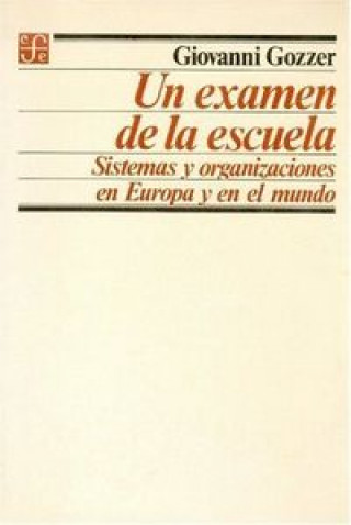 Knjiga EXAMEN DE LA ESCUELA, UN GOZZER