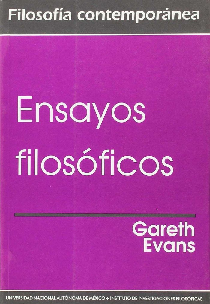 Kniha ENSAYOS FILOSOFICOS GARETH EVANS