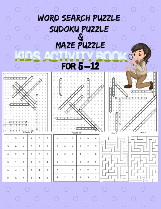 Boek Word search Sudoku And Maze Puzzle Sabur n h Sabur