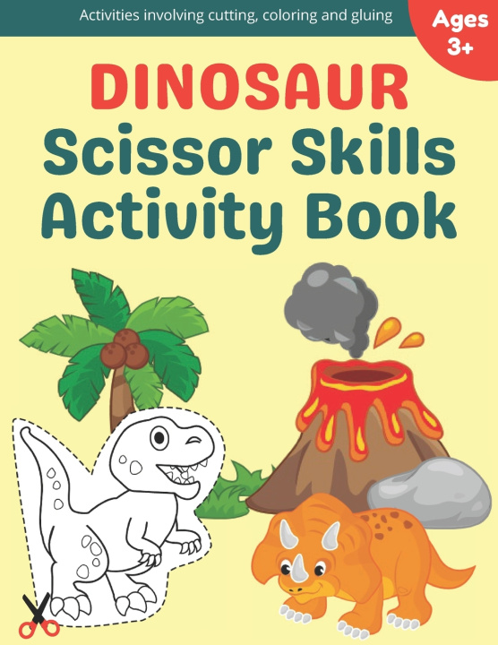 Boek Dinosaur Scissor Skills Activity Book Publishing BeKind Publishing