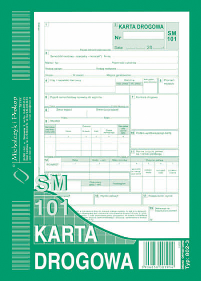 Könyv Karta Drogowa - samochód osobowy A5 SM/101 A5 