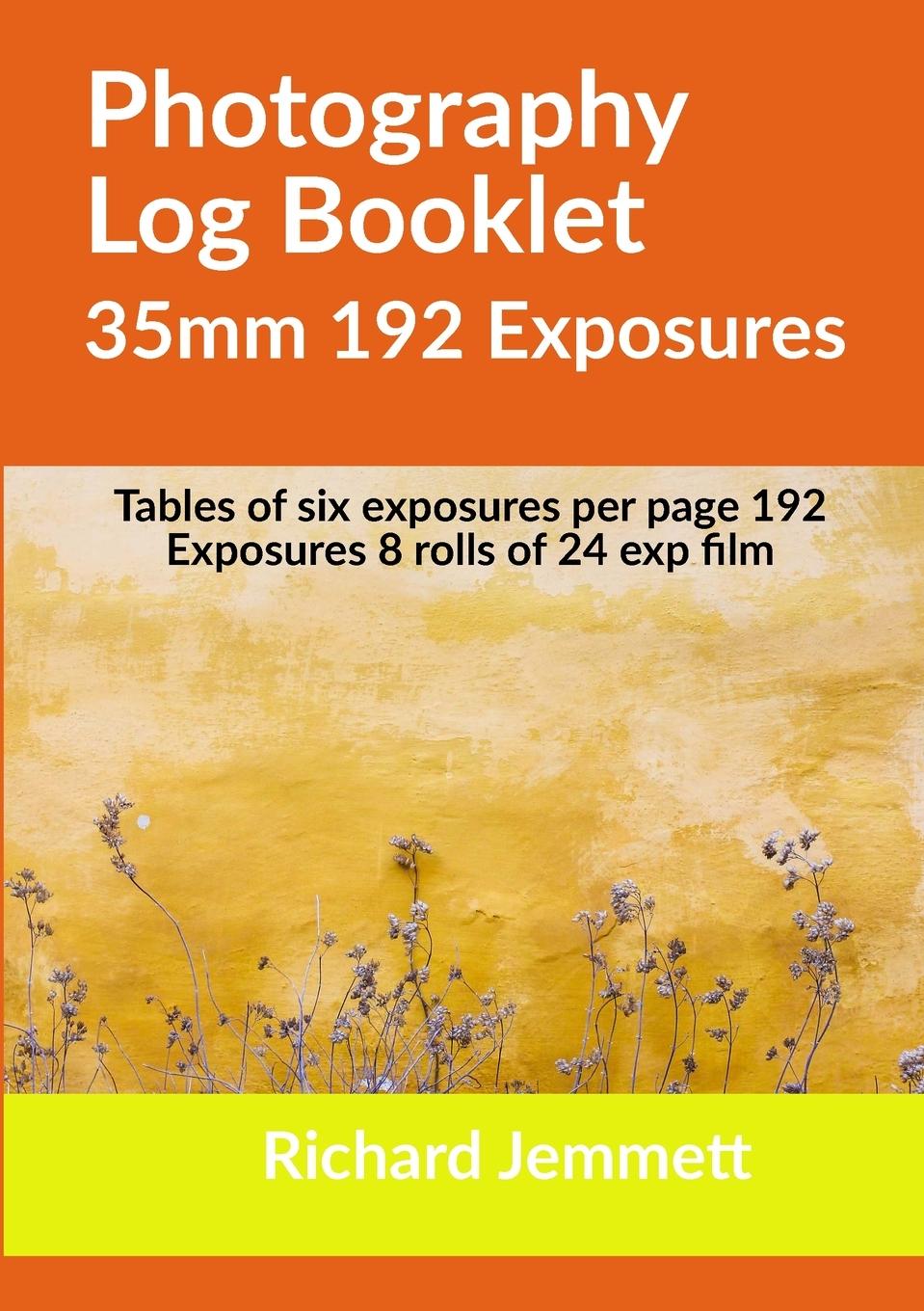 Kniha Photography Log Booklet 35mm 192 Exposures 