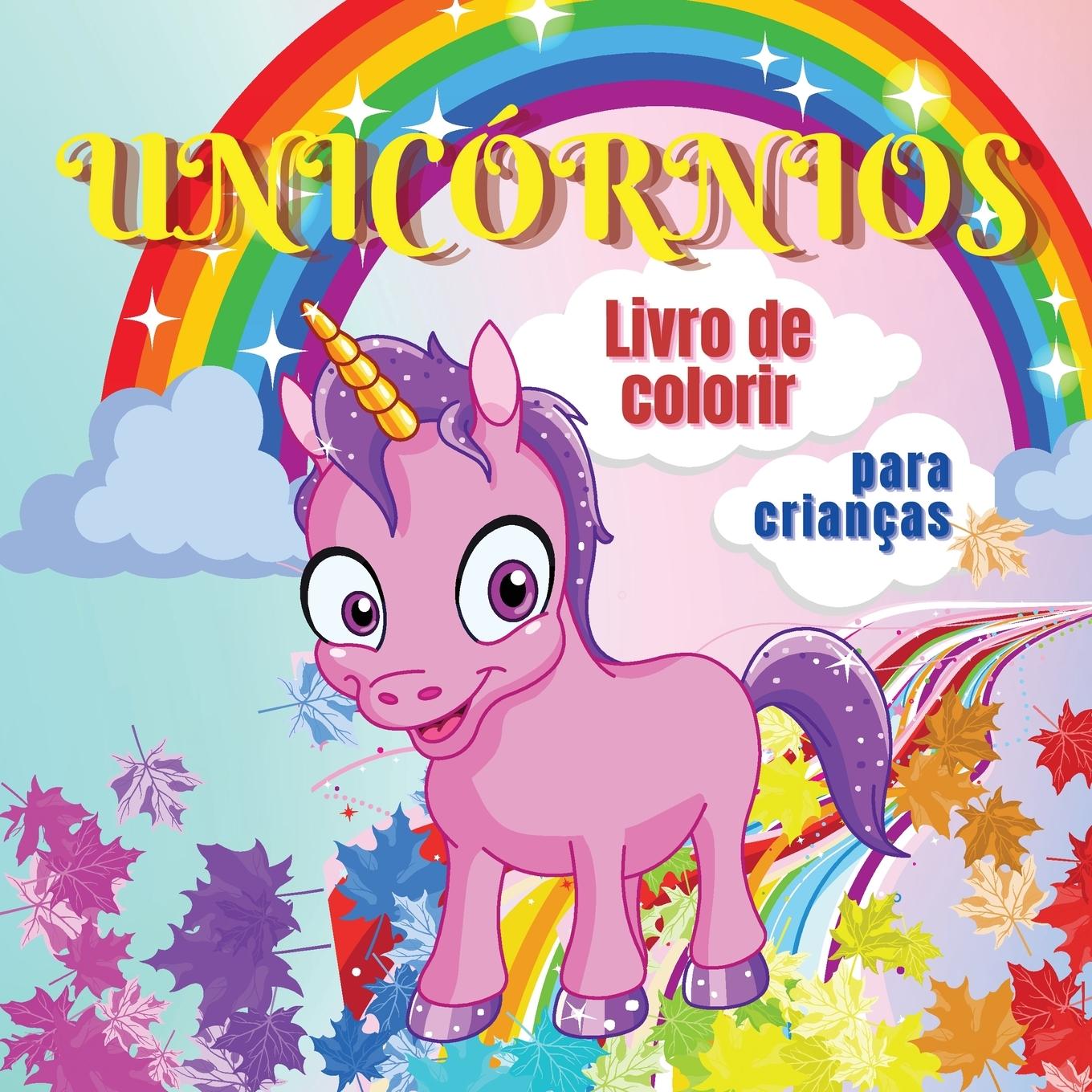Boek Unicórnios  livro de colorir para crianças Calvendo