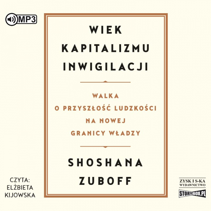Книга CD MP3 Wiek kapitalizmu inwigilacji Shoshana Zuboff