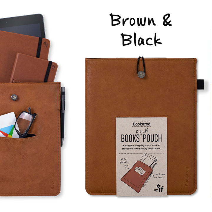 Stationery items Bookaroo Books & Stuff Pouch Brown 