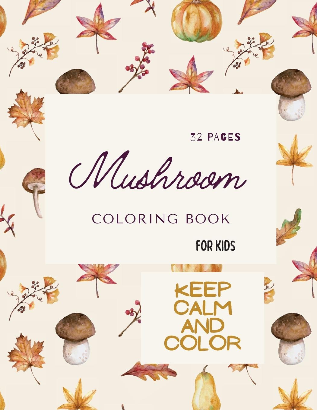 Kniha Mushroom Coloring Book 