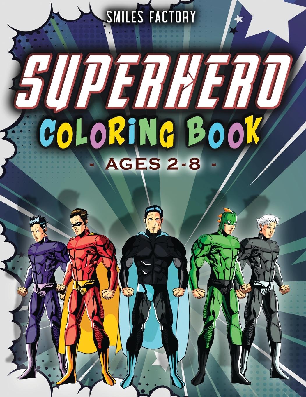 Book Superhero Coloring Book 
