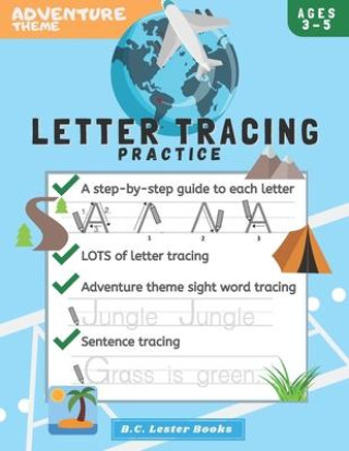 Book Adventure Theme Letter Tracing Practice BOOKS B.C. LESTER BOOKS