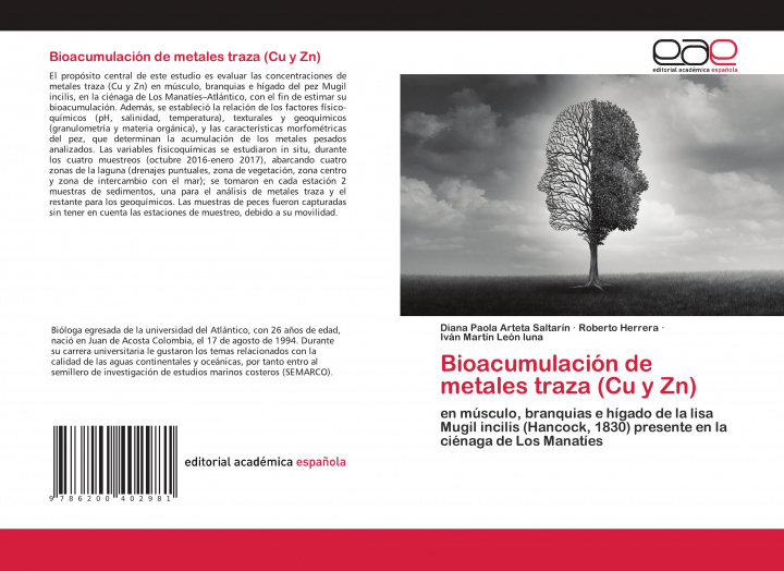 Knjiga Bioacumulacion de metales traza (Cu y Zn) DIA ARTETA SALTAR N