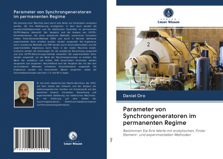 Boek Parameter von Synchrongeneratoren im permanenten Regime DANIEL ORO