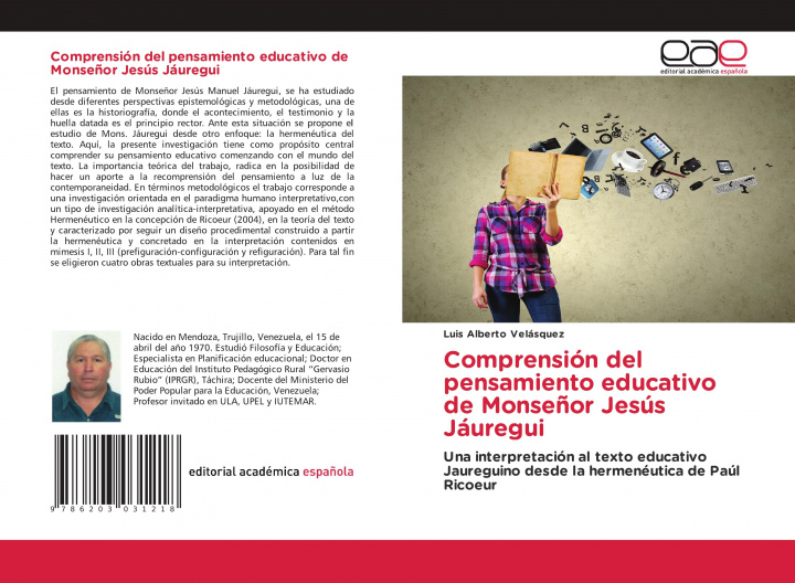Boek Comprension del pensamiento educativo de Monsenor Jesus Jauregui LUIS ALBE VEL SQUEZ