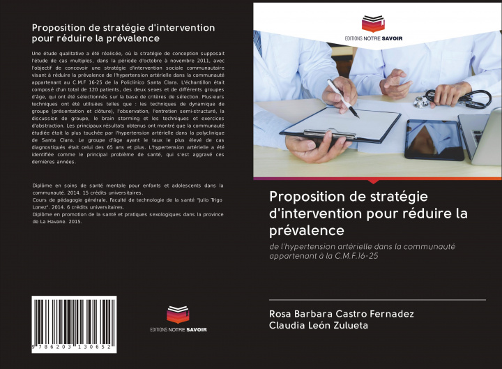 Book Proposition de strategie d'intervention pour reduire la prevalence ROS CASTRO FERNADEZ