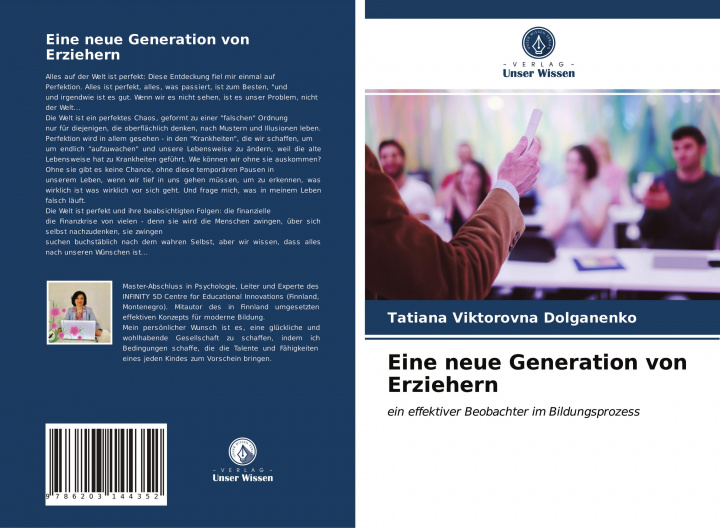 Carte Eine neue Generation von Erziehern TATIANA DOLGANENKO