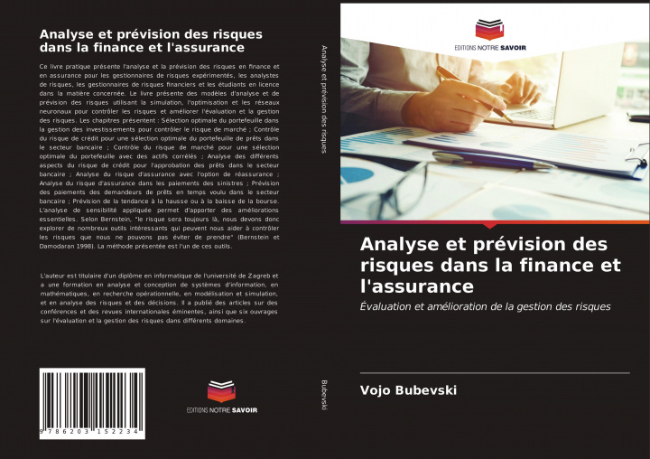 Kniha Analyse et prevision des risques dans la finance et l'assurance VOJO BUBEVSKI