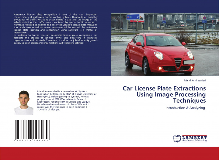 Livro Car License Plate Extractions Using Image Processing Techniques Amirsardari Mahdi Amirsardari