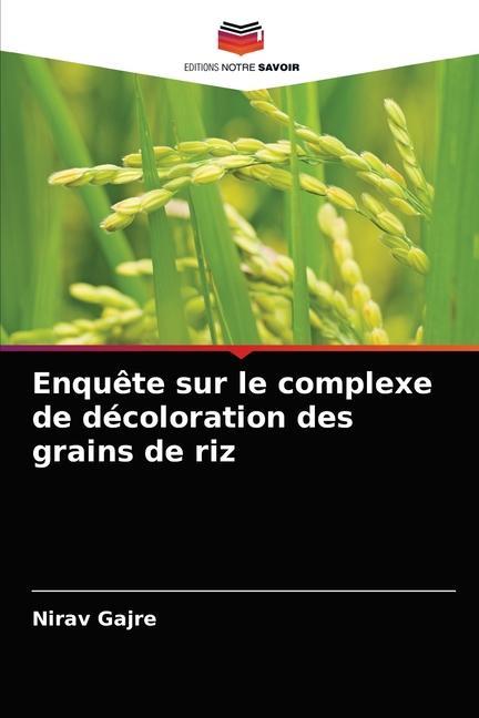 Carte Enquete sur le complexe de decoloration des grains de riz Gajre Nirav Gajre